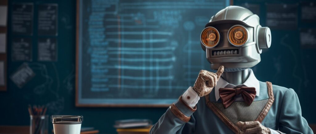 AI robot pri výučbe jazykov v triede